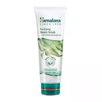 Скраб для лица с Нимом и Абрикосовыми косточками (50 г), Neem Face Scrub, произв. Himalaya