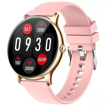 Смарт-часы Феникс с розовым ремешком, Phoenix Smart Watch Pink, произв. Fire-Boltt