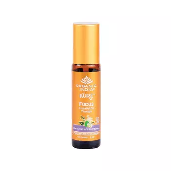 Смесь эфирных масел для концентрации ума (9 мл), FOCUS Essential Oil Therapy, произв. Organic India