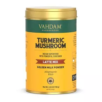 Смесь латте из Куркумы и Рейши (100 г), Turmeric Mushroom Latte Mix, произв. VAHDAM