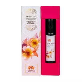 Смесь натуральных Эфирных масел: для душевного равновесия (8 мл), Balancing Blended Natural Essential Oils, произв. Vrindaam