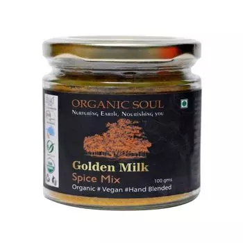 Смесь специй Золотое молоко (100 г), Golden Milk Spice Mix, произв. Organic Soul