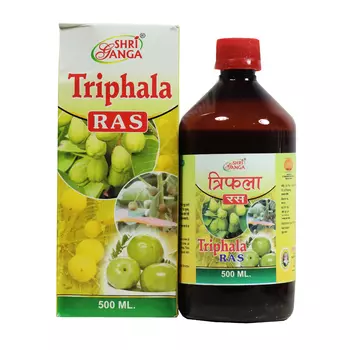 Сок Трифалы (500 мл), Triphala Ras, произв. Shri Ganga Pharmacy