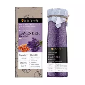Соль для ванны с Лавандой (500 г), Lavender Bath Salt, произв. Soulflower