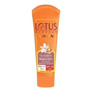 Солнцезащитный гель с SPF-50 (50 г), Safe Sun Matte Gel SPF-50, произв. Lotus Herbals