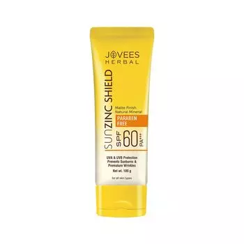 Солнцезащитный крем с Цинком SPF 60 (100 г), Sun Zinc Shield SPF 60 PA+++, произв. Jovees
