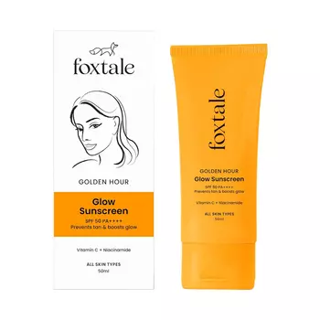 Солнцезащитный крем SPF 50 PA++++ (50 мл), Glow Sunscreen SPF 50 PA++++, произв. Foxtale