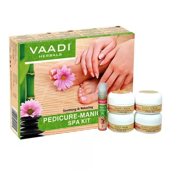 Спа-набор для педикюра и маникюра, Pedicure-Manicure Spa Kit, произв. Vaadi Herbals