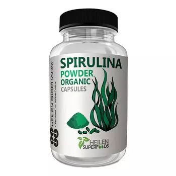 Спирулина (180 кап, 500 мг), Spirulina, произв. Heilen Biopharm