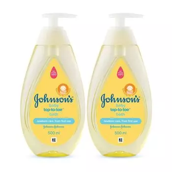 Средство для купания новорожденных (2 х 500 мл), Baby Top-to-Toe Baby Bath, произв. Johnson’s Baby