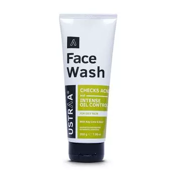 Средство для умывания для жирной кожи с Лаймом и Базиликом (200 г), Face Wash Oily Skin with Key Lime & Basil, произв. Ustraa