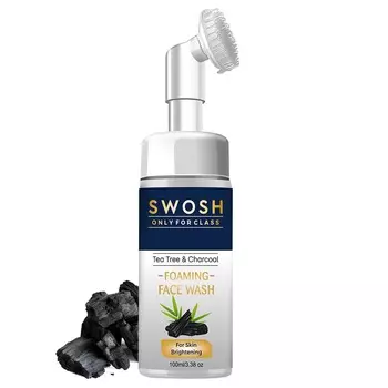 Средство для умывания лица с Чайным деревом и Древесным углем (100 мл), Tea Tree & Charcoal Face Wash, произв. Swosh