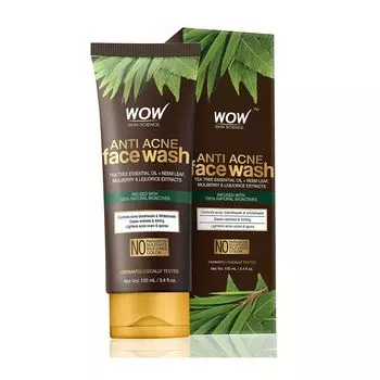 Средство для умывания: против акне (100 мл), Anti Acne Face Wash, произв. WOW Skin Science