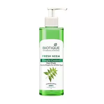 Средство для умывания против прыщей с Нимом (200 мл), Fresh Neem Pimple Control Face Wash, произв. Biotique