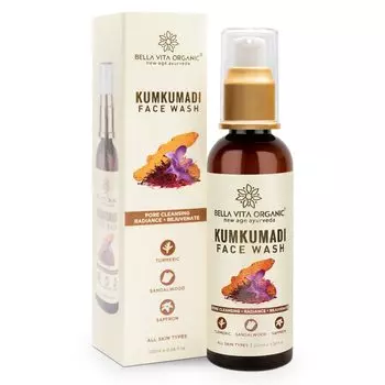 Средство для умывания с Кумкумади (100 мл), Kumkumadi Face Wash, произв. Bella Vita