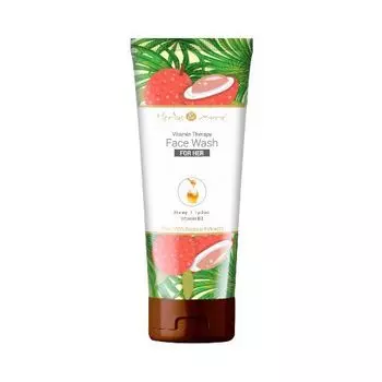 Средство для умывания с Медом, Личи и Витамином В3 (100 г), Face Wash for Her Honey Lychee Vitamin B3, произв. Herbs & More