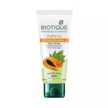 Средство для умывания с Папайей (100 мл), Papaya Deep Cleanse Tan Removal Face Wash, произв. Biotique