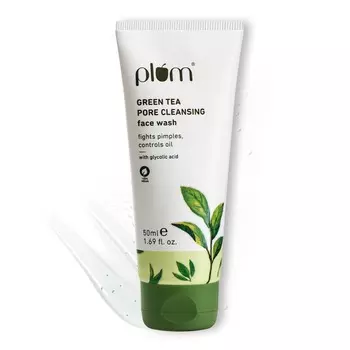 Средство для умывания с Зеленым чаем (50 мл), Green Tea Pore Cleansing Face Wash, произв. Plum