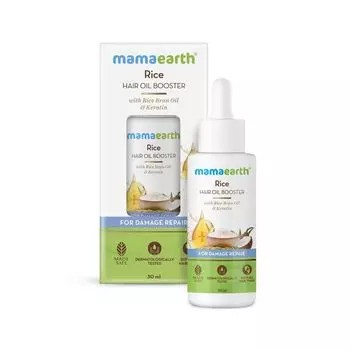 Средство для усиления роста волос с Рисом (30 мл), Rice Hair Oil Booster, произв. Mamaearth