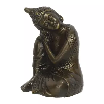 Статуэтка Будды, Metal Resting Buddha On Knee Statue, произв. eCraftIndia