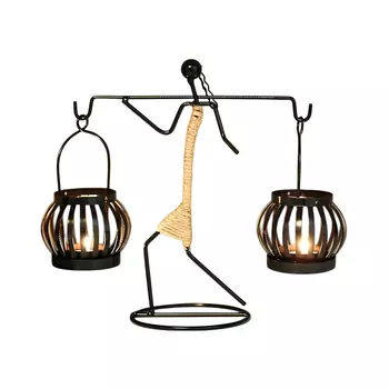 Статуэтка с подсвечниками, Tribal Art Candle Holder, произв. The Purple Tree