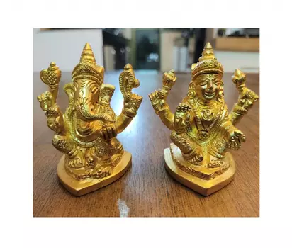 Статуэтки Лакшми и Ганеша, Lakshmi Ganesha Idols, произв. Kalyan Puja