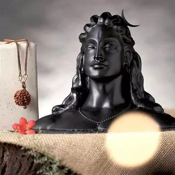 Статуя Адийоги с освященной Рудракшей, Adiyogi Statue with Consecrated Rudraksha, произв. Isha Life