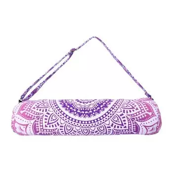 Сумка для йоги с принтом Мандала, Mandala Yoga Bag Pink, Handmade, произв. MYINDIA