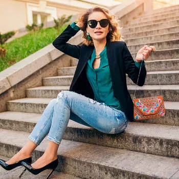 Сумка с вышивкой из бисера, Beaded Bag Orange Background, Handmade, произв. MYINDIA