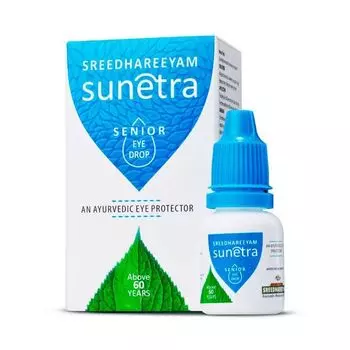 Сунетра: глазные капли 60+ (10 мл), Sunetra Senior Eyedrop (Above 60 years), произв. Sreedhareeyam
