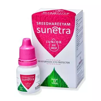 Сунетра: глазные капли до 17 лет (10 мл), Sunetra Junior Eyedrop (Below 17 years), произв. Sreedhareeyam