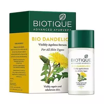 Сыворотка для лица: омолаживающая (40 мл), Bio Dandelion Visibly Ageless Serum, произв. Biotique