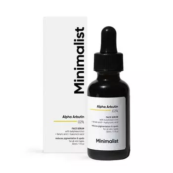 Сыворотка для лица с Альфа-арбутином 02% (30 мл), Alpha Arbutin 02% Face Serum, произв. Minimalist
