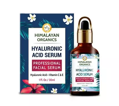 Сыворотка для лица с Гиалуроновой кислотой (30 мл), Hyaluronic Acid Serum, произв. Himalayan Organics