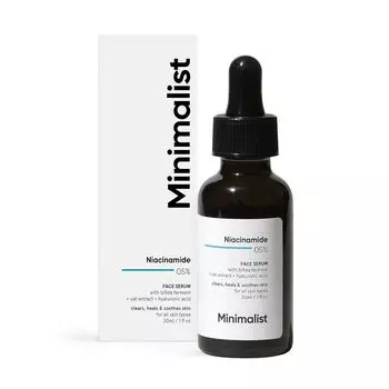 Сыворотка для лица с Ниацинамидом 05% (30 мл), Niacinamide 05% Face Serum, произв. Minimalist