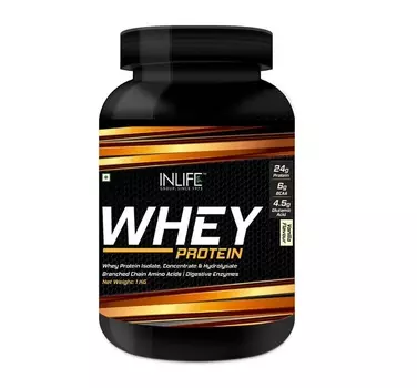 Сывороточный протеин с Ванильным вкусом (1 кг), Whey Protein Vanila Flavour, произв. INLIFE