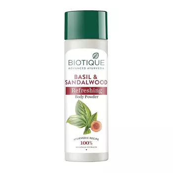 Тальковая пудра для тела с Базиликом и Сандалом (150 г), Basil & Sandal Refreshing Body Powder, произв. Biotique