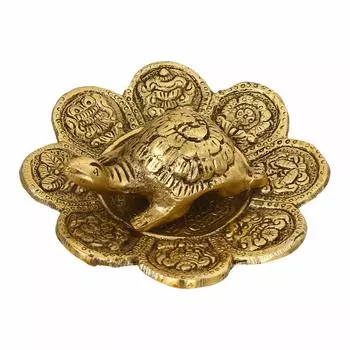 Тарелка с черепахой, Feng Shui Tortoise with Decorative Plate, произв. eCraftIndia