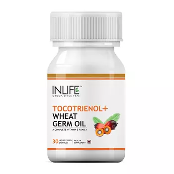 Токотриенол и масло ростков Пшеницы (30 кап), Tocotrienols + Wheat Germ Oil, произв. INLIFE