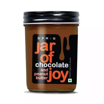 Топпинг для десертов: шоколад и арахисовое масло (290 г), Jar of Joy Chocolate and Peanut Butter, произв. Sprig