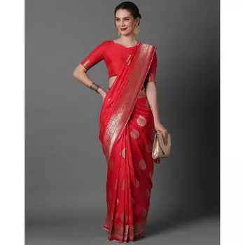 Традиционное сари с цветочным рисунком, Floral Woven Traditional Saree, произв. AJIO