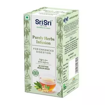 Травяной чай (20 пак, 1,5 г), Purely Herbs Infusion, произв. Sri Sri Tattva