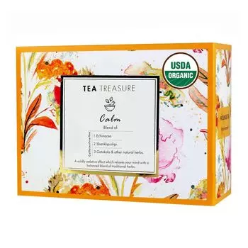 Травяной чай для спокойствия (18 пак, 2 г), Calm Tea, произв. Tea Treasure