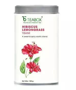 Травяной чай из Гибискуса и Лемонграсса (100 г), Hibiscus Lemongrass Tisane, произв. Teabox