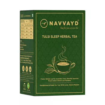 Травяной чай с Тулси для здорового сна (100 г), Tulsi Sleep Herbal Tea, произв. Navvayd