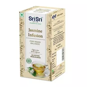 Травяной чай с Жасмином (20 пак, 1 г), Jasmine Infusion, произв. Sri Sri Tattva