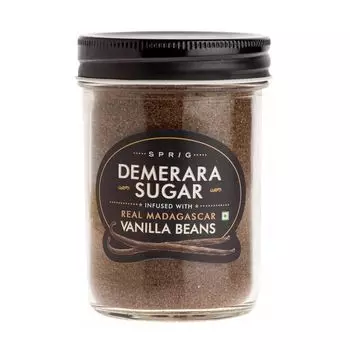Тростниковый сахар Демерара с Ванилью (175 г), Demerara Sugar with Vanilla Beans, произв. Sprig