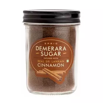 Тростниковый сахар Демерара со Шри-ланкийской корицей (175 г), Demerara Sugar infused with Real Sri Lankan Cinnamon, произв. Sprig