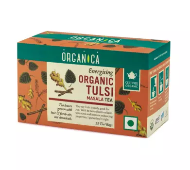 Тулси чай с Масала (25 пак), Organic Tulsi Masala Tea, произв. Organica
