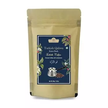 Турецкий кофе Кахва (100 г), Turkish Qahwa Extra Dark, произв. AL MASNOON